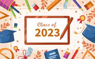 classe di 2023 sfondo vettore