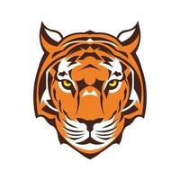 tigre viso vettore illustrazione, Perfetto per t camicia design e sport squadra portafortuna logo anche marca logo