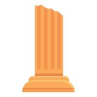 antico Grecia colonna icona cartone animato vettore. greco storia vettore