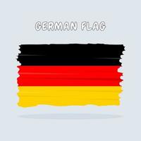 disegno della bandiera tedesca vettore