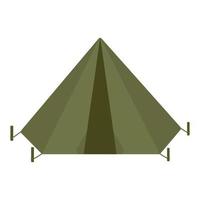 cacciatore tenda icona cartone animato vettore. a caccia attrezzatura vettore