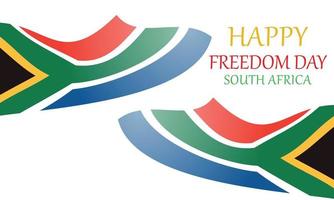 contento Sud Africa la libertà giorno 27 aprile. modello per sfondo, striscione, carta, manifesto vettore