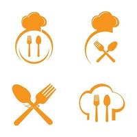 immagini del logo del ristorante vettore