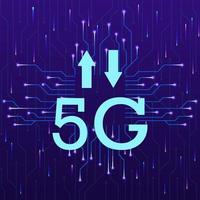 5 g, segnale, frecce nuovo tecnologia vettore icona. nuovo mobile tecnologia concetto vettore illustrazione. 5 g, segnale, frecce nuovo tecnologia vettore icona