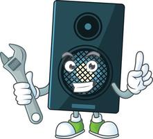 cartone animato personaggio di suono sistema vettore