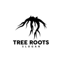 radice logo, albero radice vettore, natura albero semplice icona design vettore