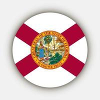 Florida stato bandiera. vettore illustrazione.
