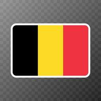 bandiera del Belgio, colori ufficiali e proporzione. illustrazione vettoriale. vettore