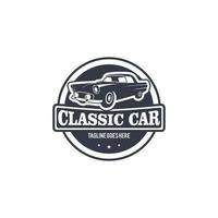 classico o Vintage ▾ auto vettore design ispirazione. auto auto logo design modello. classico veicolo simbolo logotipo. un' classico auto simbolo silhouette. Vintage ▾ auto semplice linea arte logo.