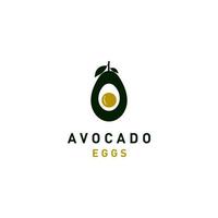 avocado frutta logo modello. uovo avocado design modello logo. uovo vettore logo design. avocado frutta logo modello. Salute cibo logotipo.
