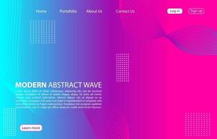 colorato moderno onda astratta background.landing pagina abstract wave design. sfondo di colore viola. vettore