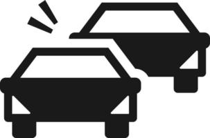 auto, auto collisione icona - vettore. assicurazione concetto vettore illustrazione. su bianca sfondo