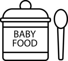 bambino, cibo, formula vettore icona su trasparente sfondo. schema bambino, cibo, formula vettore icona