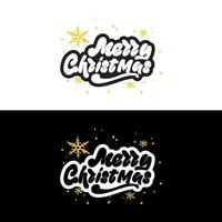 piatto Natale tipografia manoscritto vettore calligrafia