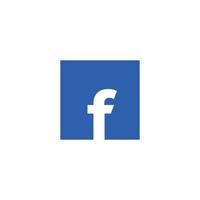 Facebook sociale media logo simbolo, App icona vettore