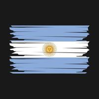 illustrazione della bandiera dell'argentina vettore