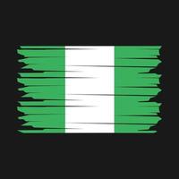 illustrazione della bandiera della nigeria vettore