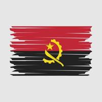 illustrazione della bandiera dell'Angola vettore
