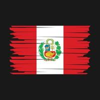 Perù bandiera illustrazione vettore