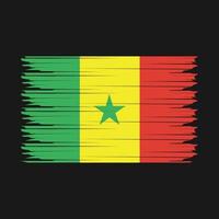 Senegal bandiera illustrazione vettore
