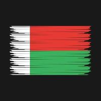 Madagascar bandiera illustrazione vettore