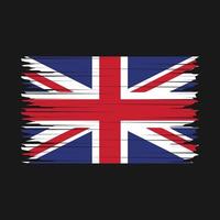 illustrazione della bandiera del Regno Unito vettore