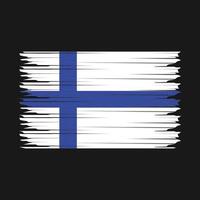 illustrazione della bandiera della Finlandia vettore