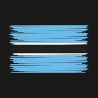 Botswana bandiera illustrazione vettore