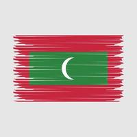 Maldive bandiera illustrazione vettore