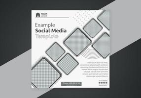 minimo design disposizione. modificabile piazza astratto moderno geometrico forma bandiera modello per sociale media inviare promozione. vettore