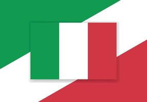 vettore Italia bandiera. nazione bandiera design. piatto vettore bandiera.