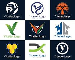 y lettera logo modello vettore icona design. moda y lettera tecnologia Rete logo.