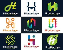 creativo attività commerciale lettera h logo design vettore