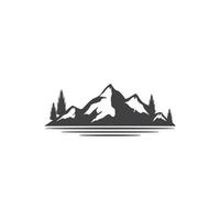 vettore logo montagna