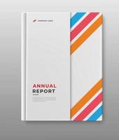 moderno attività commerciale annuale rapporto modello copertina design vettore