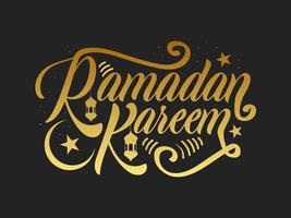 Ramadan kareem tipografia. vettore calligrafia illustrazione. manoscritto saluto carta, invito eccetera.