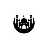 Ramadan semplice piatto icona vettore illustrazione. Ramadan icona. moschea icona