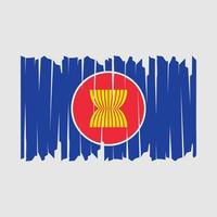 ASEAN bandiera spazzola vettore