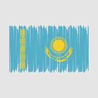 pennello bandiera kazakistan vettore