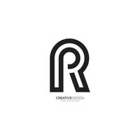 lettera p r o r p unico moderno monogramma logo vettore
