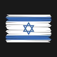 pennello bandiera israele vettore