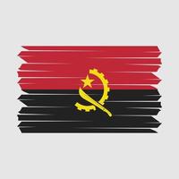 pennello bandiera angola vettore