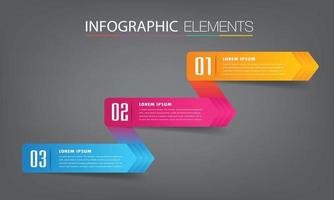 modello di casella di testo moderna, infografica banner vettore