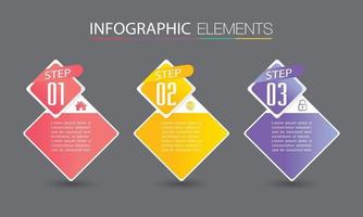 modello di casella di testo moderna, infografica banner vettore