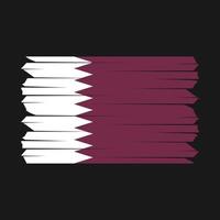 pennello bandiera qatar vettore