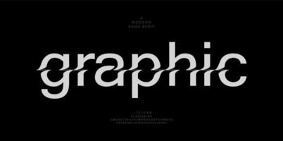 astratto minimo moderno alfabeto font e logo. creativo tipografia sport, tecnologia, moda, digitale, futuro creativo loghi font. vettore illustrazione