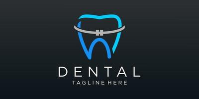 dentale clinica logo vettore design