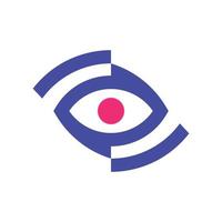 semplice logo dell'occhio vettore