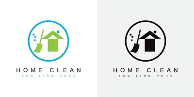 ambientale pulizia logo design concetto vettore