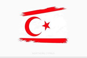 grunge bandiera di settentrionale Cipro, vettore astratto grunge spazzolato bandiera di settentrionale Cipro.